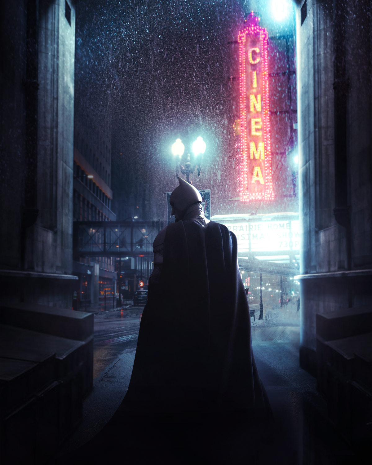 The Dark Knight Snowy Night