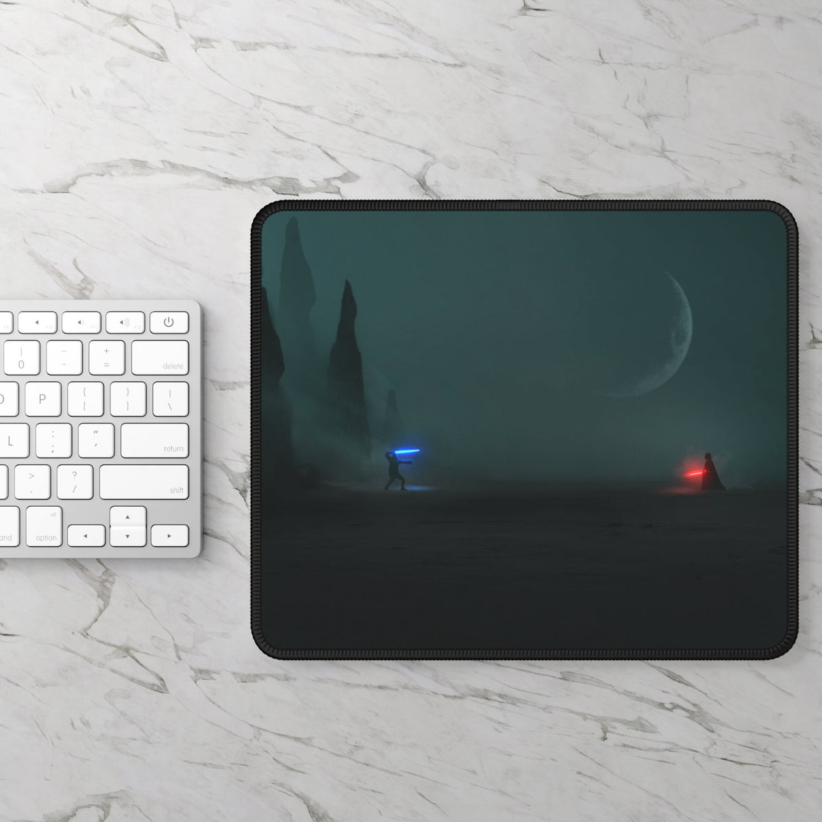 Obi-Wan vs Darth Vader Gaming Mouse Pad