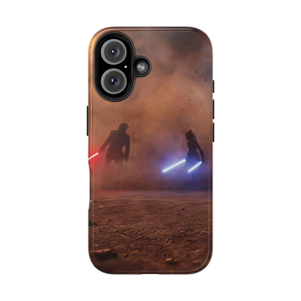 Star Wars Ahsoka vs Anakin Clone Wars, Jedi Lightsaber Battle, Tough Phone Cases