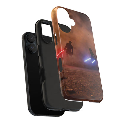 Star Wars Ahsoka vs Anakin Clone Wars, Jedi Lightsaber Battle, Tough Phone Cases