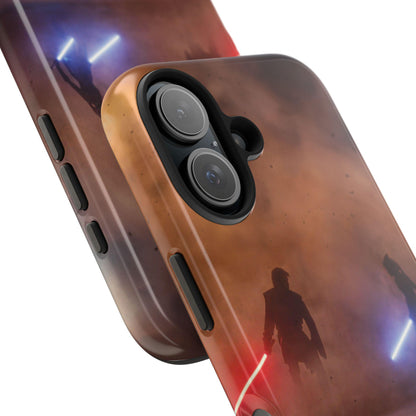 Star Wars Ahsoka vs Anakin Clone Wars, Jedi Lightsaber Battle, Tough Phone Cases